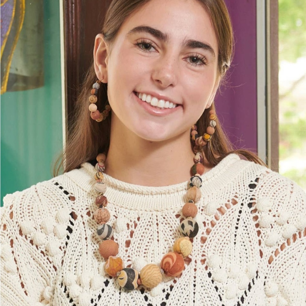 Kantha Desertscape Necklace-style 2